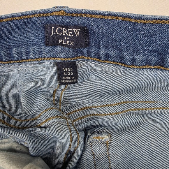 J.Crew Jeans Mens 32x30 Blue Slim Mid Rise Flex Stretch Medium Wash - Picture 8 of 10